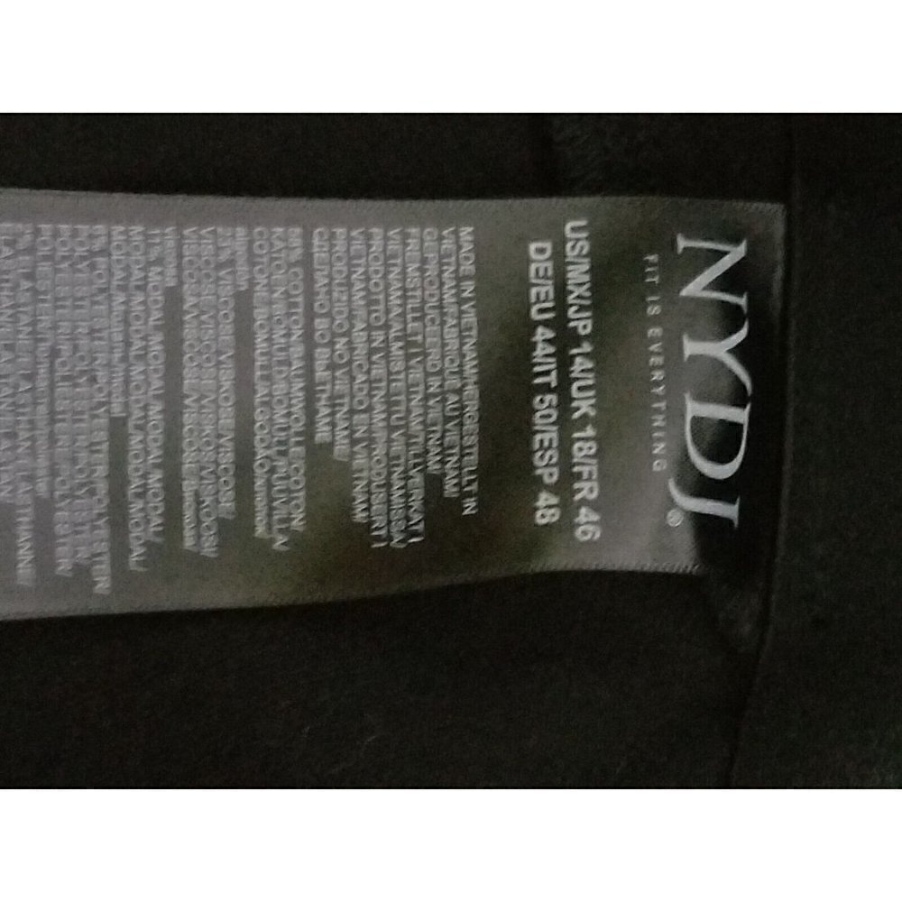 NYDJ Curves 360 Size 14 Sculpt Pull On Legging Black Skinny - Picture 4 of 6